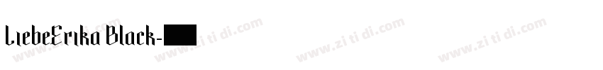 LiebeErika Black字体转换